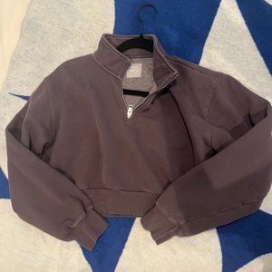 TNA Cozy fleece perfect 1/4 zip sweatshirt